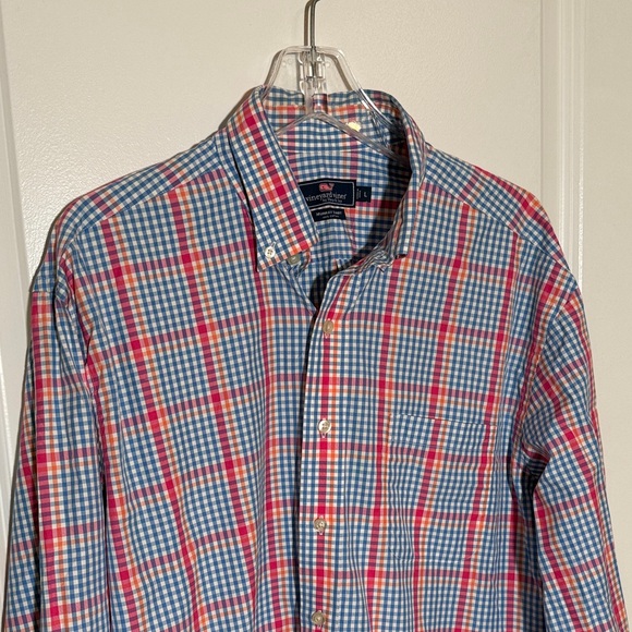 Vineyard Vines Murray Shirt | Plaid Long Sleeve Button‑Down | Size Large - Picture 3 of 16